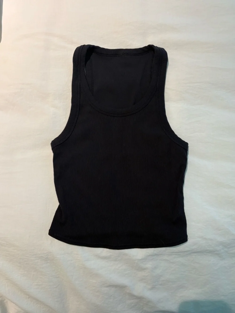 Alo Goddess Ribbed Go-To Tank Black